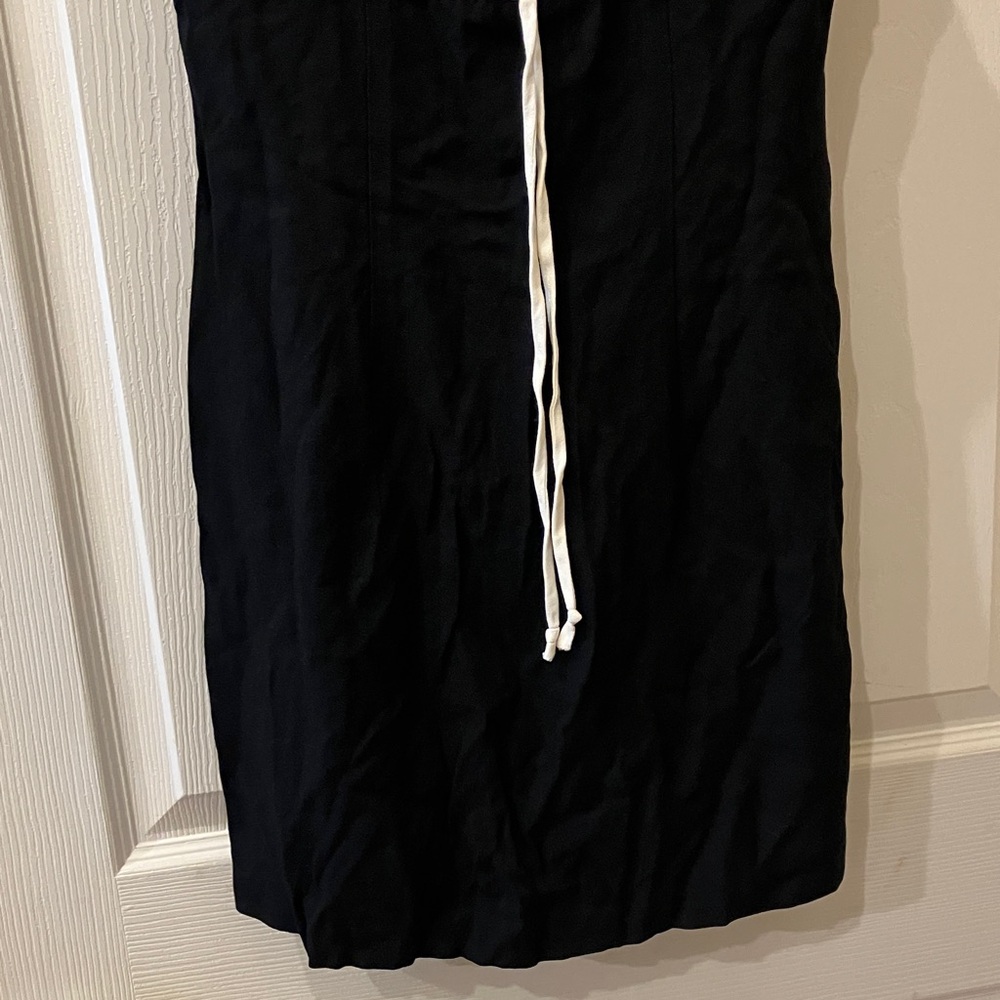 All That Jazz Black Mini Dress with White Trim - Picture 3 of 6